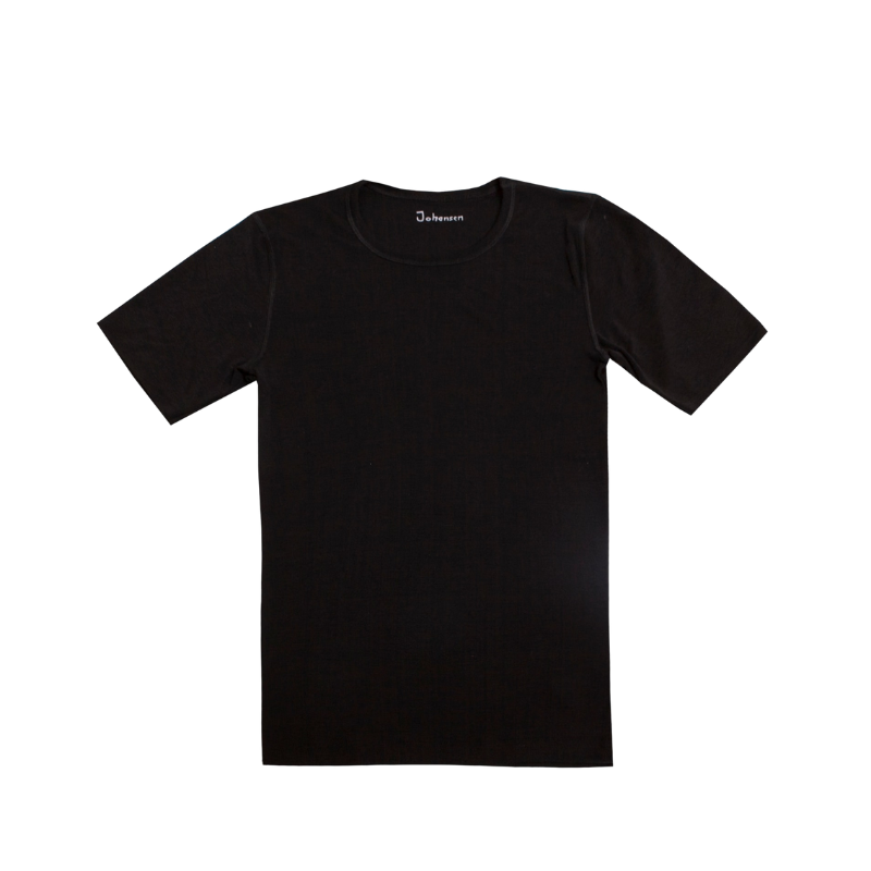 Joha wool/silk t-shirt men - Black