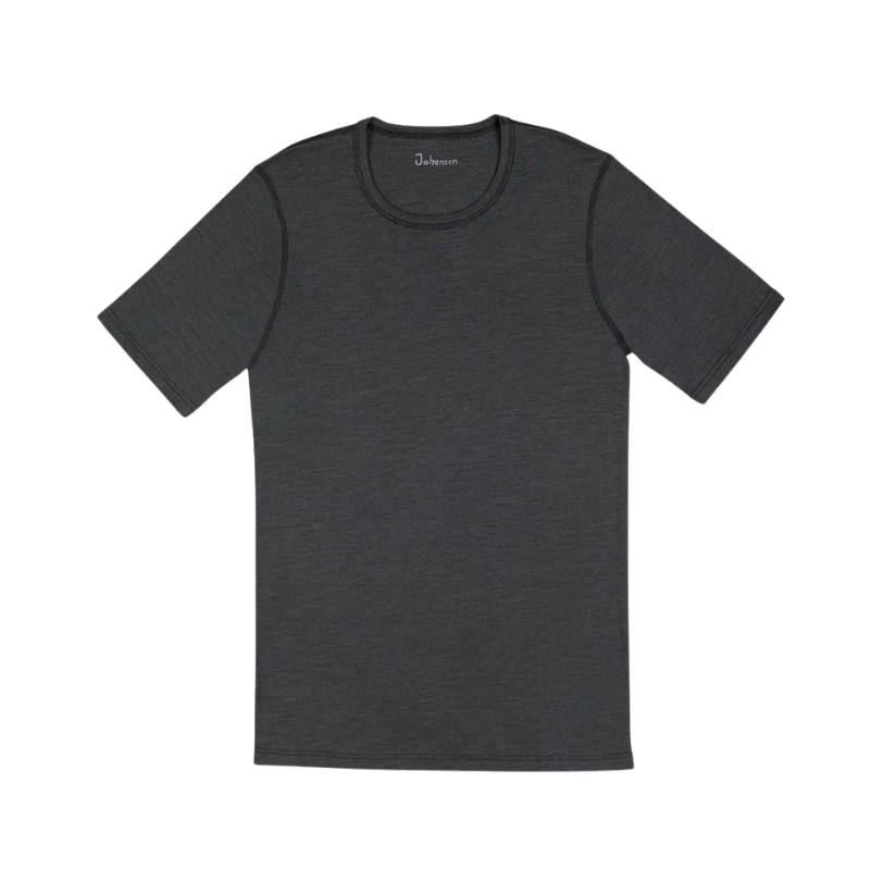 Joha wool/silk t-shirt men - Dark grey