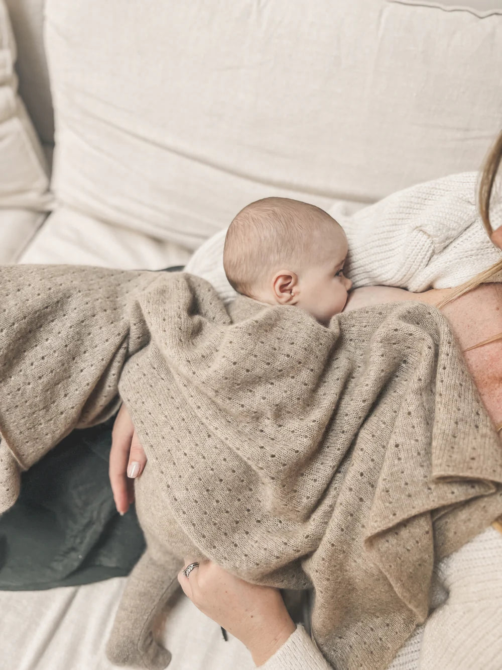 My Little Freckle – Kaschmir-Neugeborenenanzug – Haferflocken