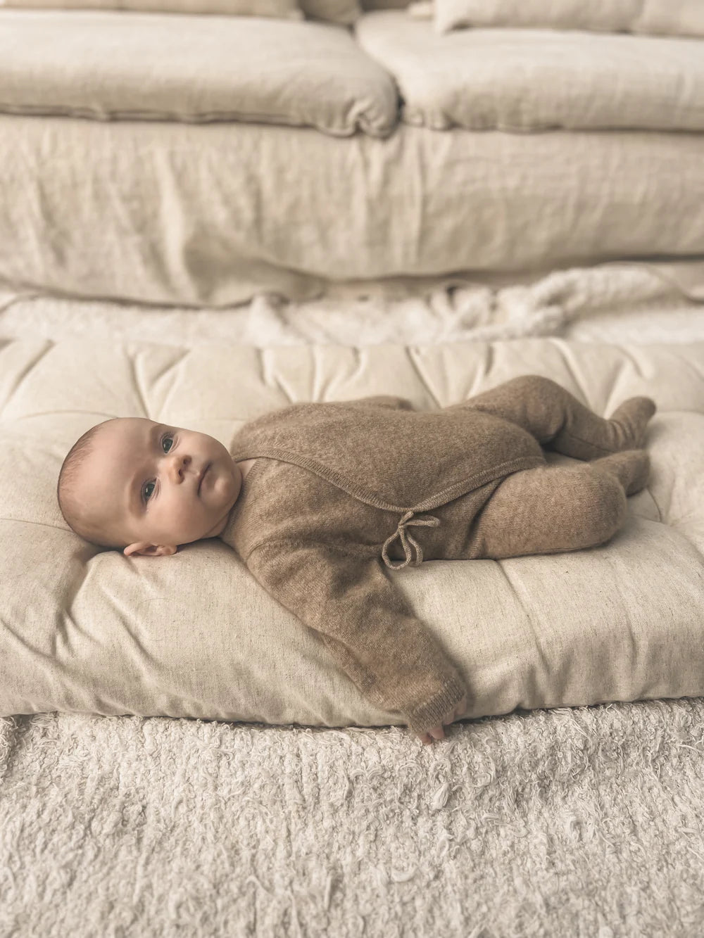 My Little Freckle – Kaschmir-Neugeborenenanzug – Haferflocken