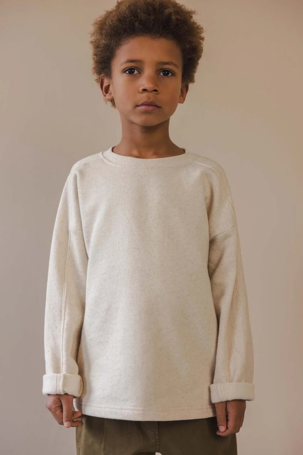 Phil & Phae lockerer Pullover aus Leinenmischung - Natur