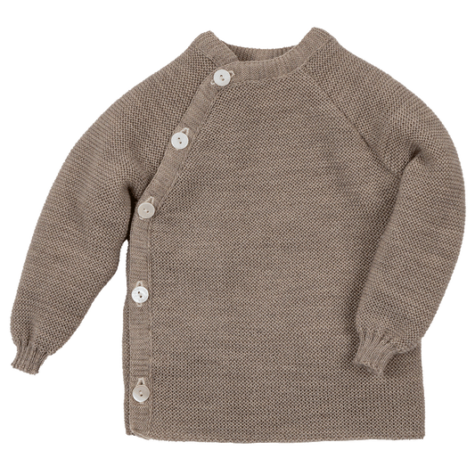 Reiff merino wollen wikkelvestje savanne - de Wevershoek