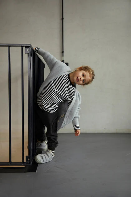 Gray Label Kinderweste aus gestrickter Wolle - Graumeliert