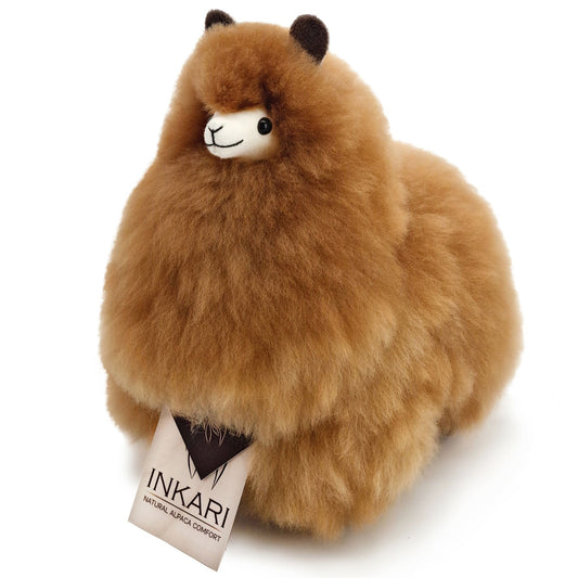 Inkari alpaca knuffel small naturals - Hazelnut
