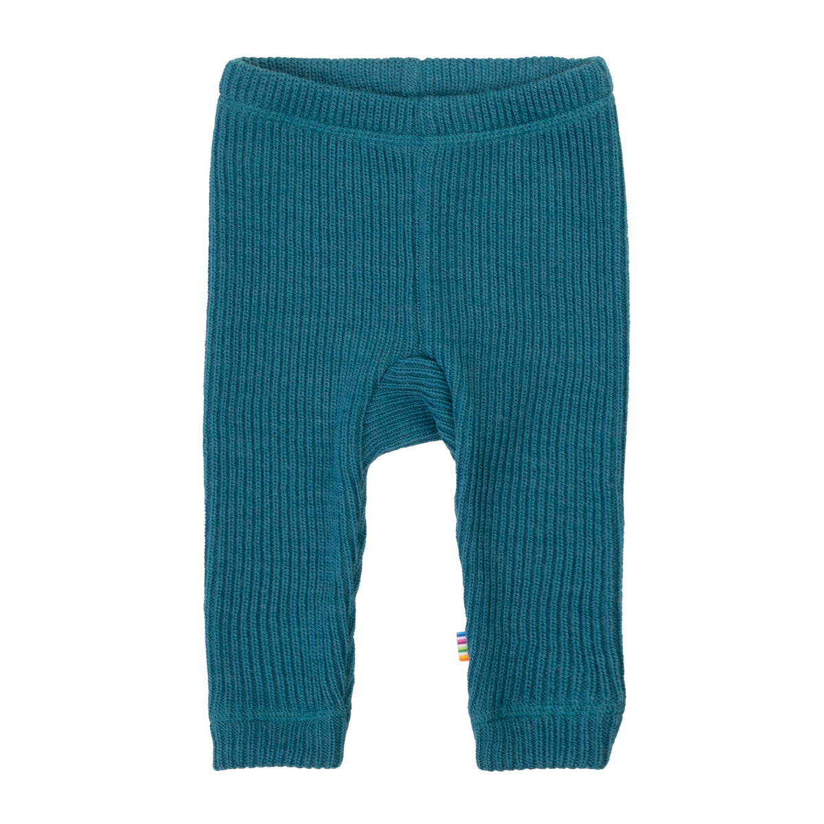 Joha gerippte Wollleggings - Türkis