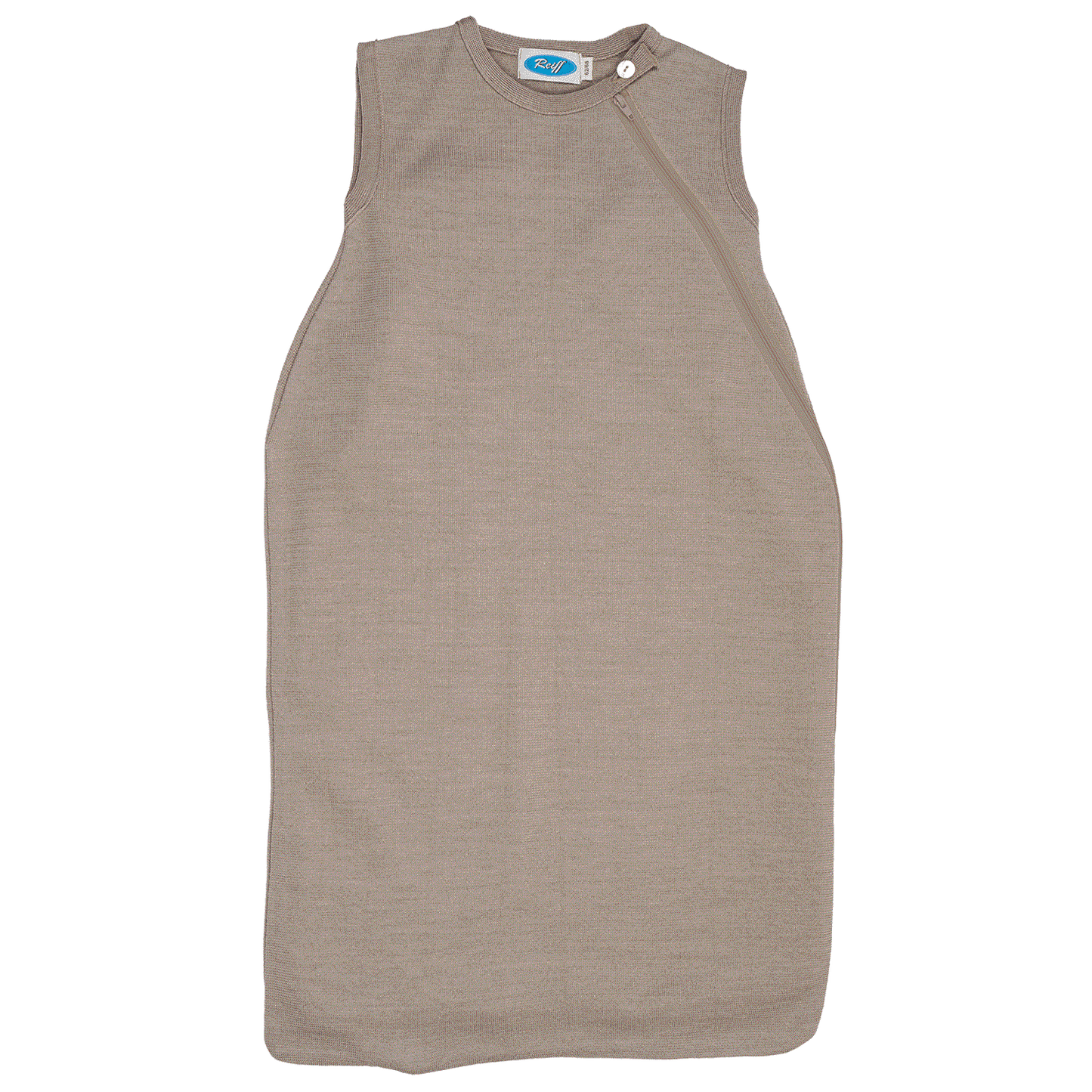 Reiff merino terry wol/zijde mouwloze slaapzak savanne - de Wevershoek