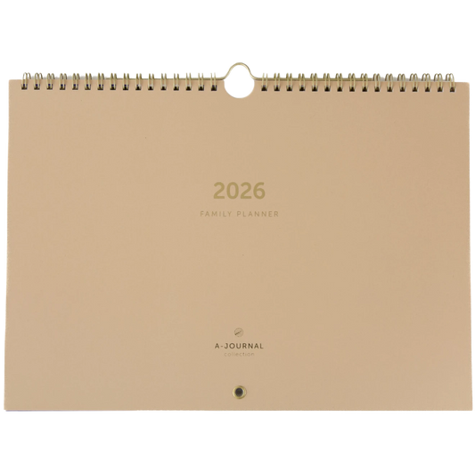 A-Journal Family Planner 2026 - Beige