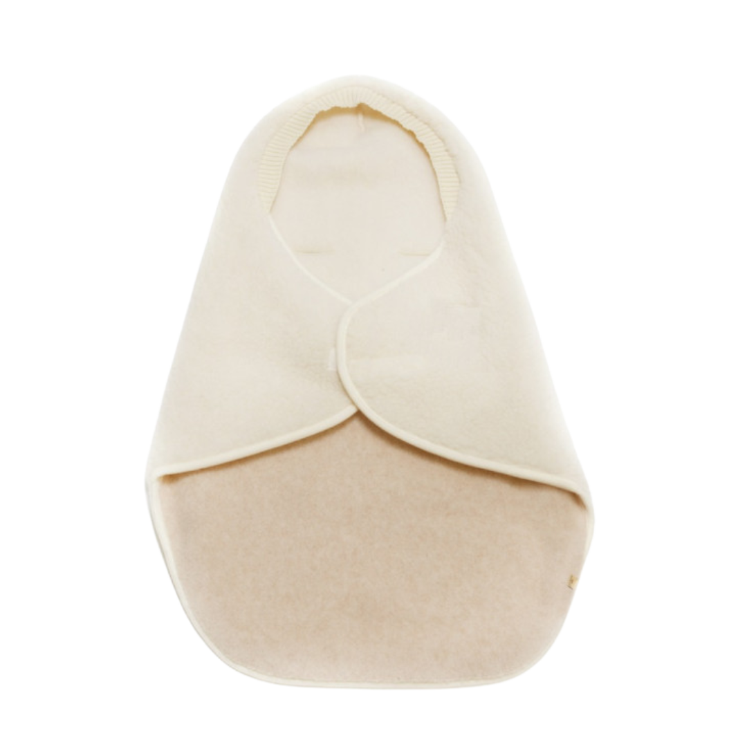 Alwero Woll-Wickeldecke Wingy Duo – Beige