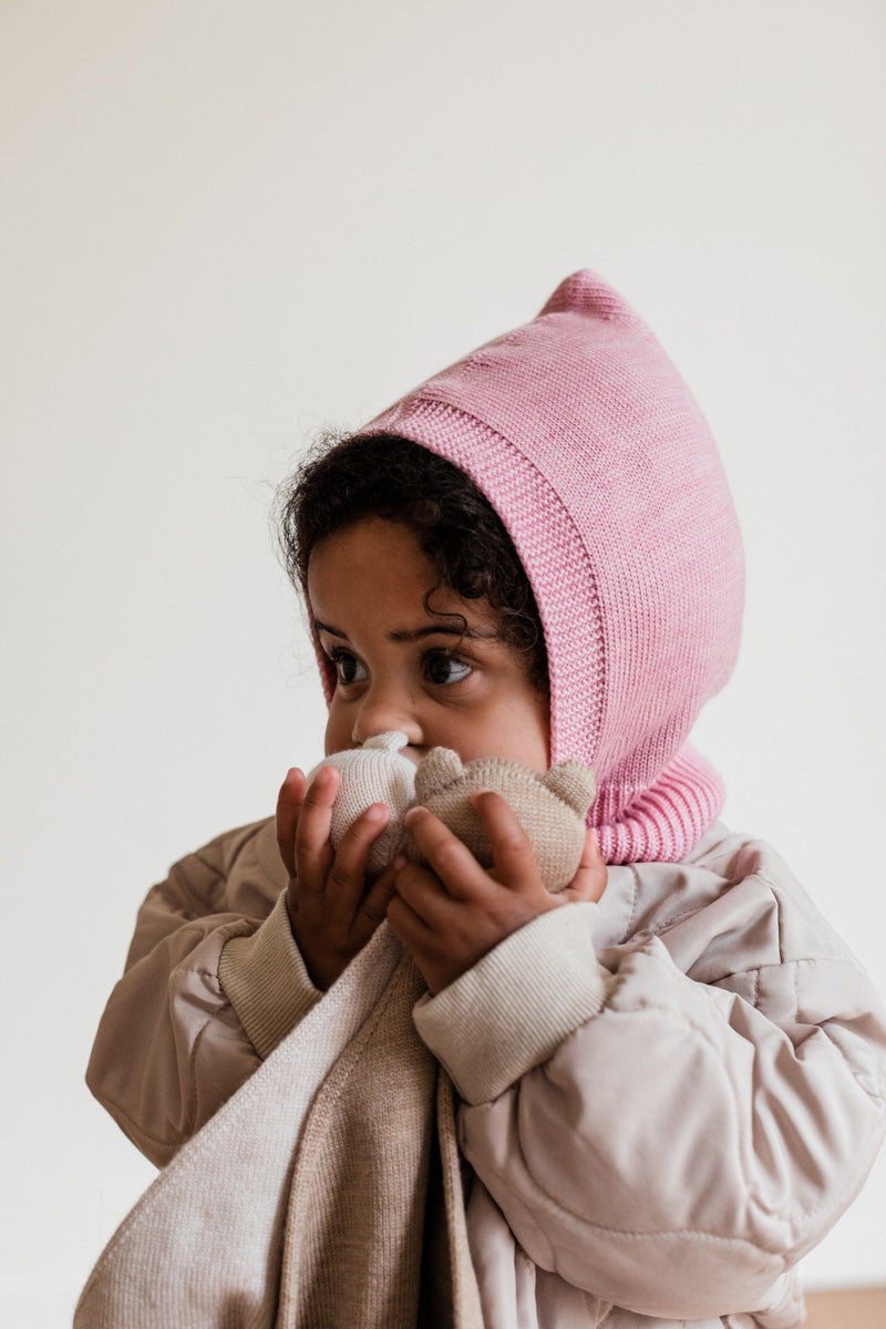 Hvid balaclava Eddy - Cotton candy