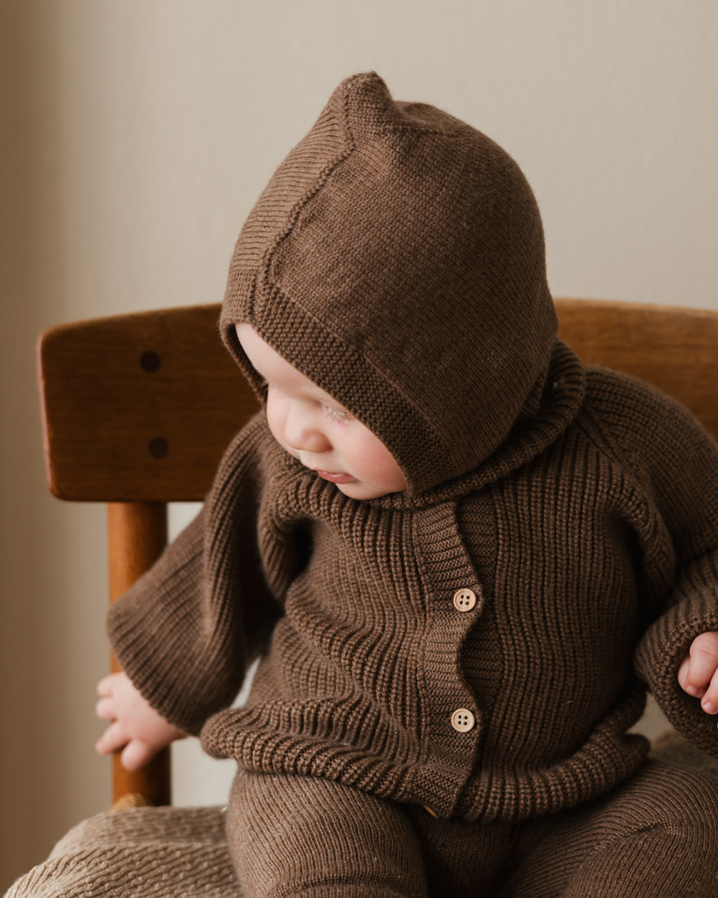 Weiße Sturmhaube Eddy - Mocha