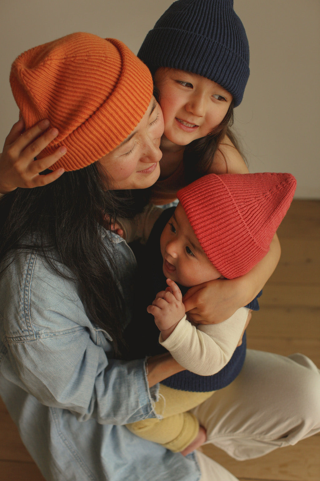 Hvid Mütze Fonzie Kinder - Blau