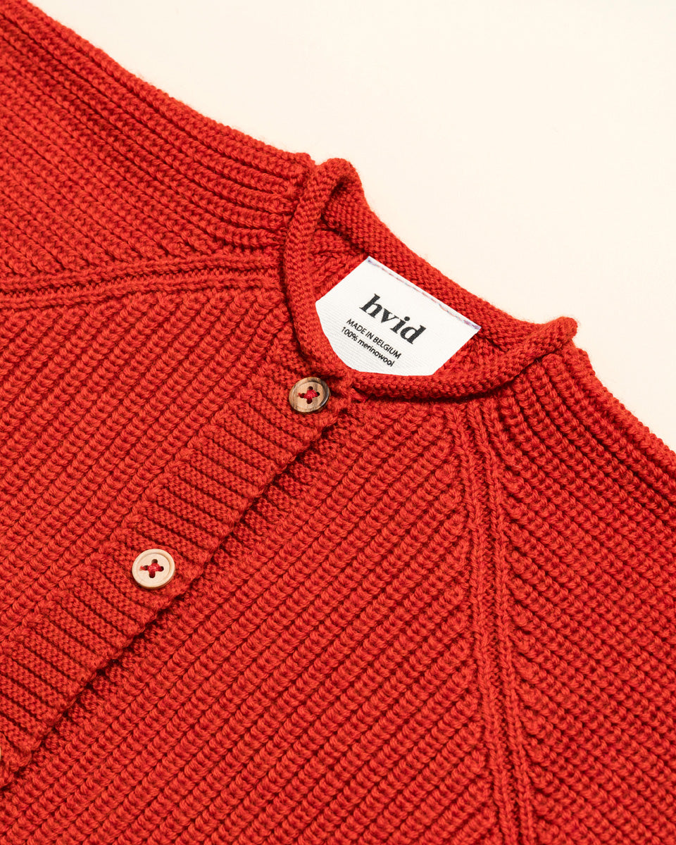 Hvid cardigan Inga - Red