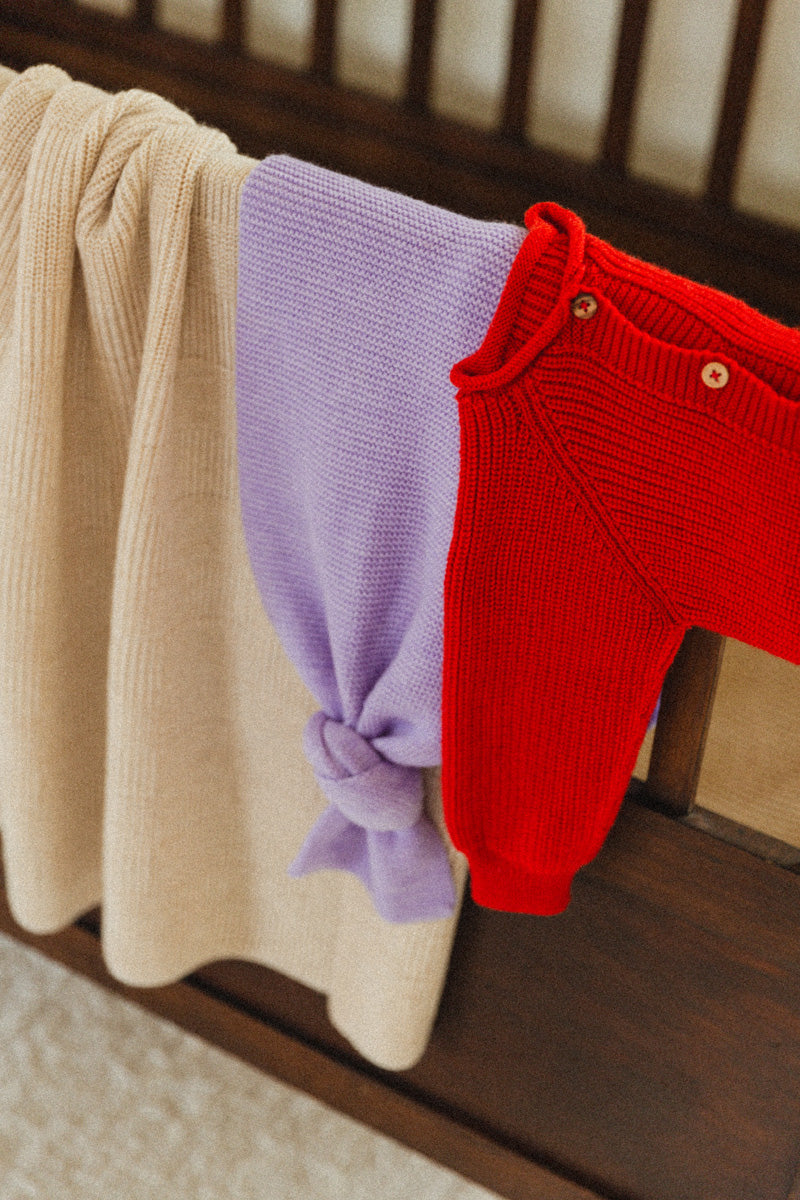 Hvid cardigan Inga - Red