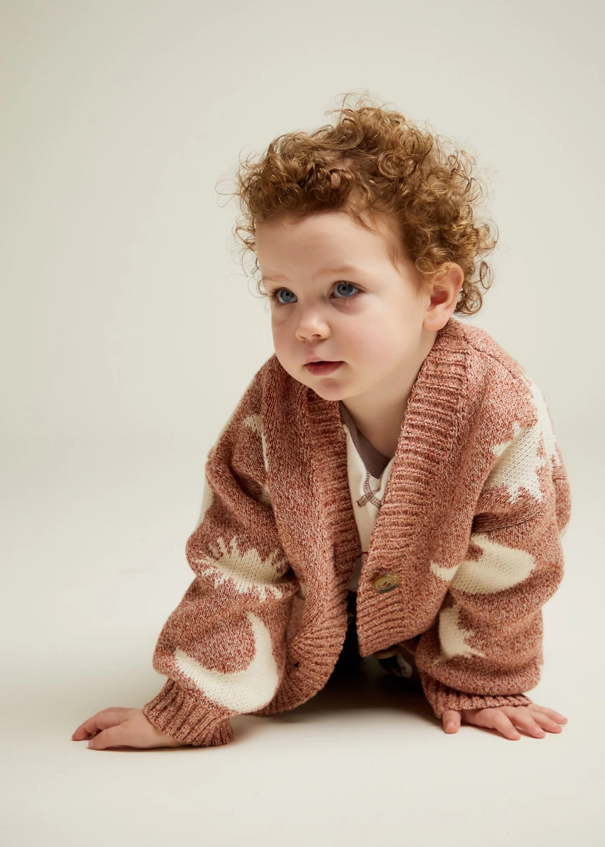 Claude & Co Cozmo Moon & Stars cardigan - Russet