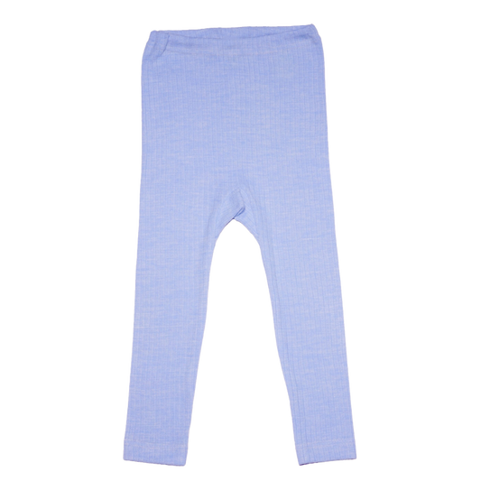 Cosilana Leggings aus Wolle/Seide/Baumwolle - Blau