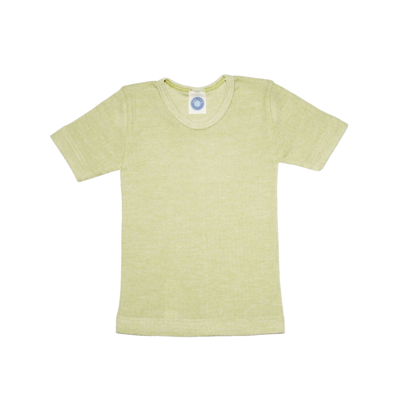 Cosilana T-Shirt Wolle/Seide/Baumwolle – Gelb