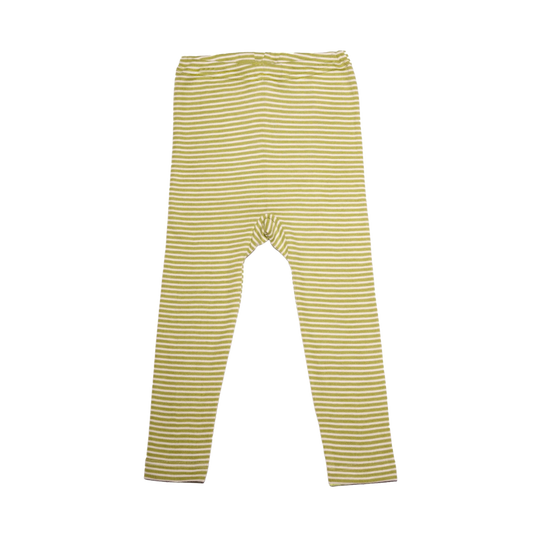 Cosilana wol/zijde legging - Green / Nature