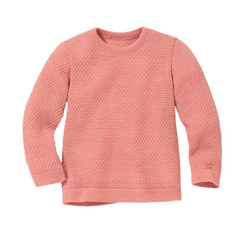 Disana Wabenpullover - Zartrosa