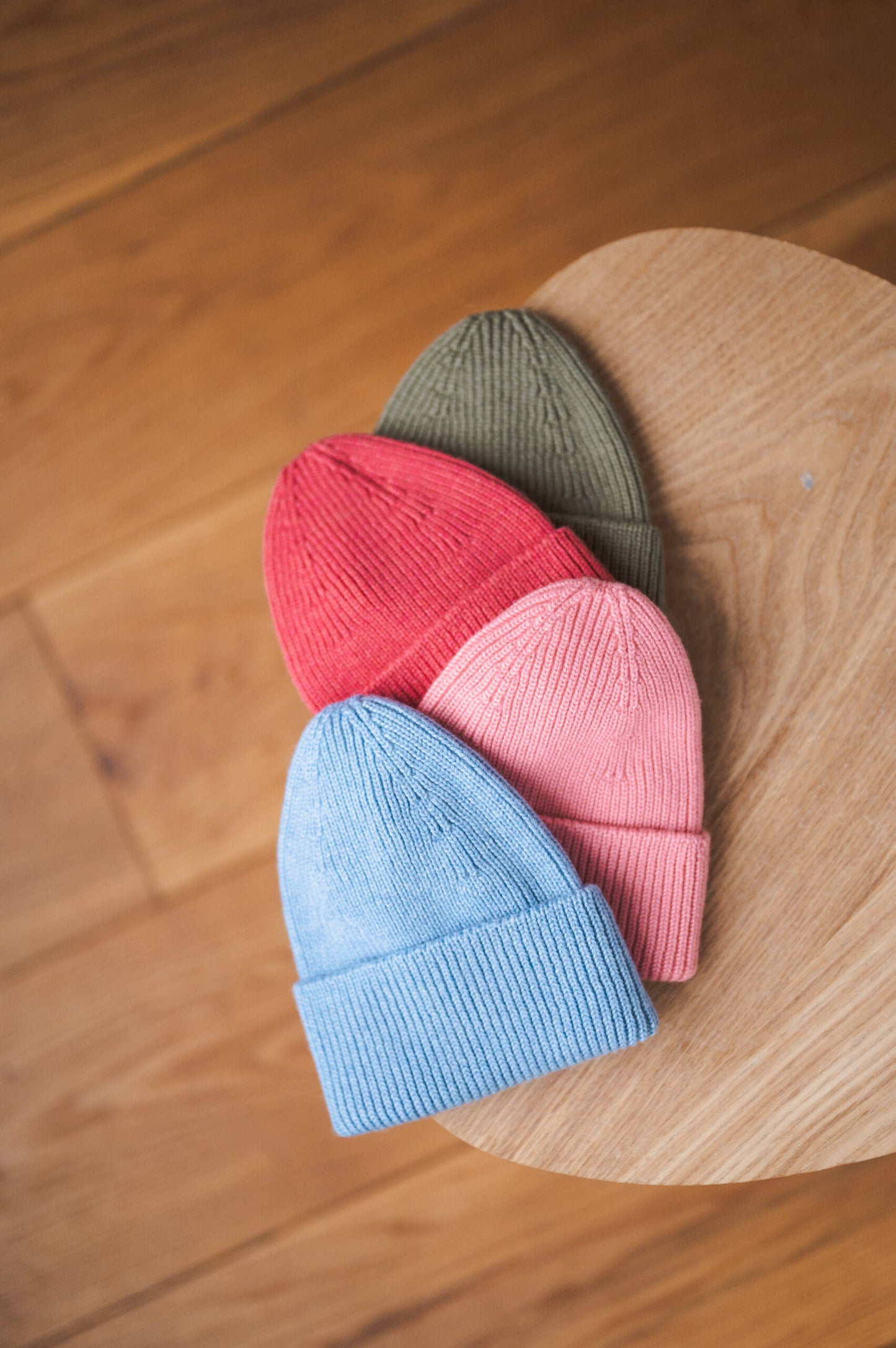 Hvid Mütze Fonzie Kinder - Hellblau