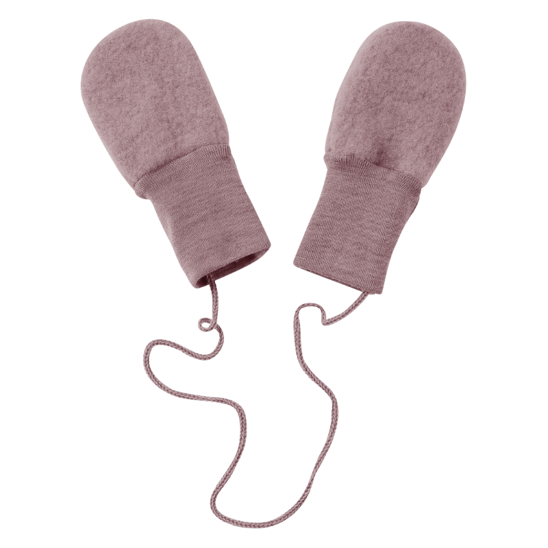 Engel Natur Wolffleece Babyfäustlinge - Rosewood Melange