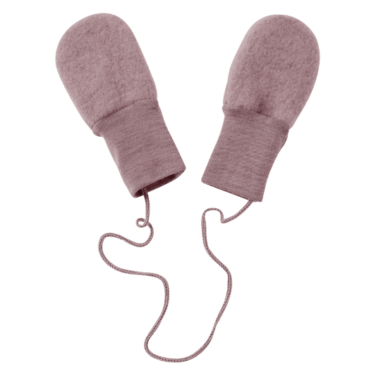 Engel Natur Wolffleece Babyfäustlinge - Rosewood Melange