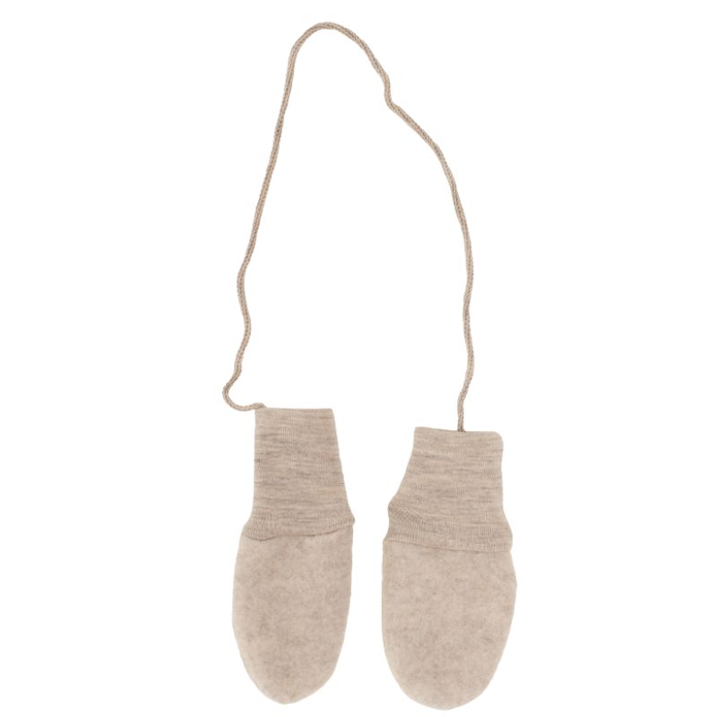 Engel Natur Wolffleece Babyfäustlinge - Sand