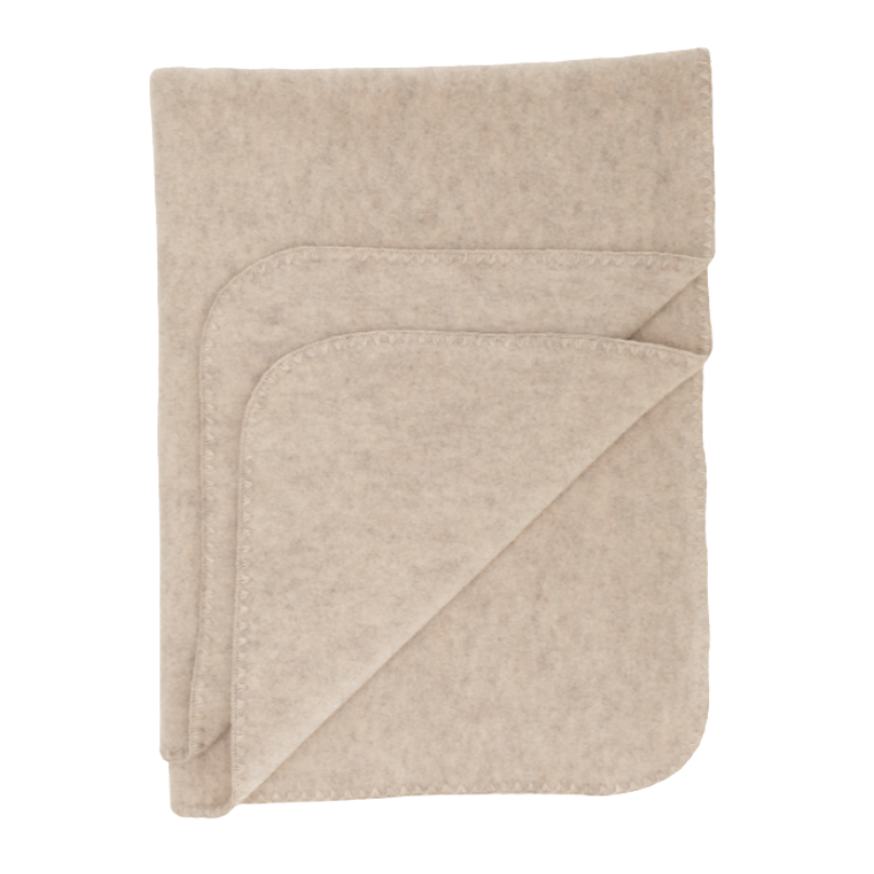 Engel Natur Wollfleece-Babydecke – Sand melange
