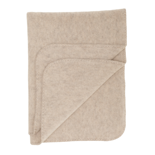 Engel Natur Wollfleece-Babydecke – Sand melange