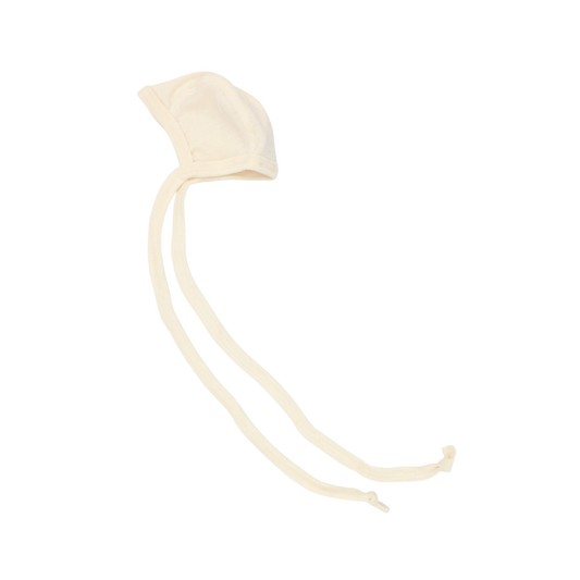 Engel Natur Frühgeborenenhaube aus Wolle/Seide – Natur