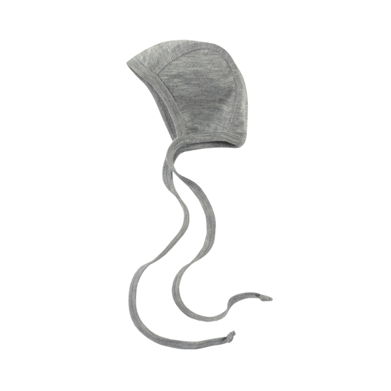 Engel Natur Wolle/Seide-Mütze – Walnuss-Melange