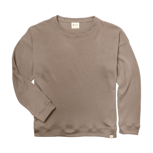 Engel Natur Woll-/Seidenpullover Erwachsene - Sand