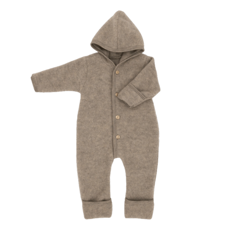 Engel Natur Wollfleece-Overall - Walnut