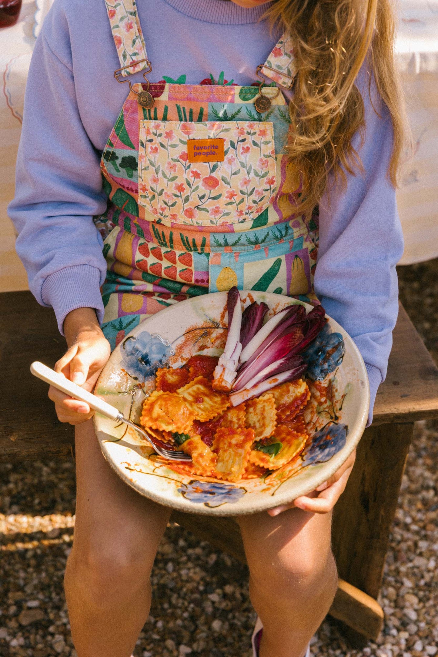 Favorite People shorts overall - Focaccia