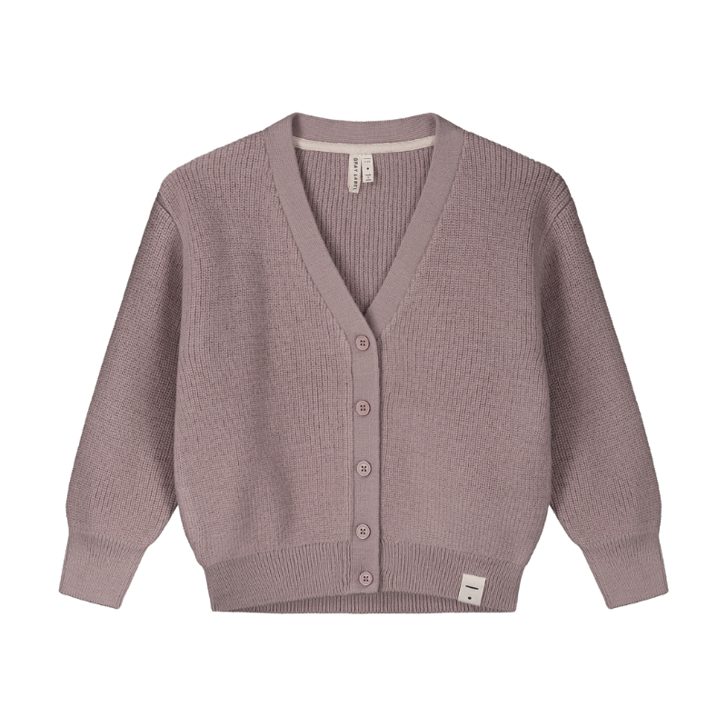 Gray Label Kinderweste aus gestrickter Wolle - Beere