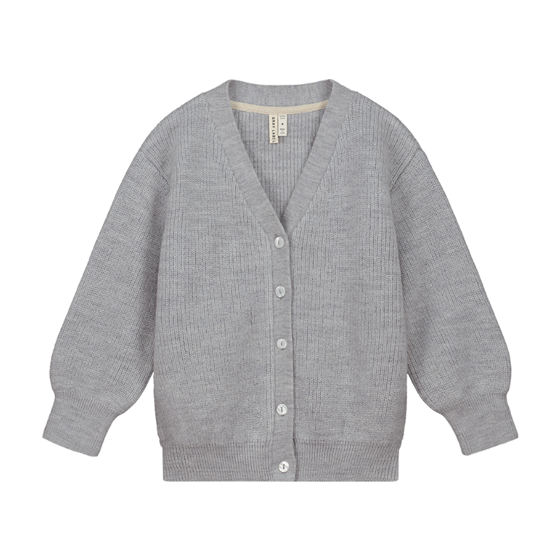 Gray Label Kinderweste aus gestrickter Wolle - Graumeliert