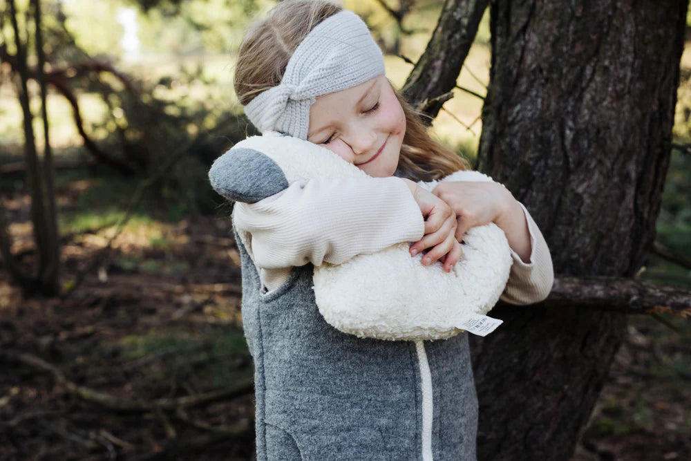 HALFEN Kaschmir Kinderstirnband mit Knoten - Beige