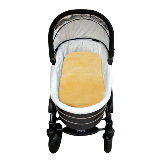 Heitmann Bright Kinderwagen mit Schaffell - Gold