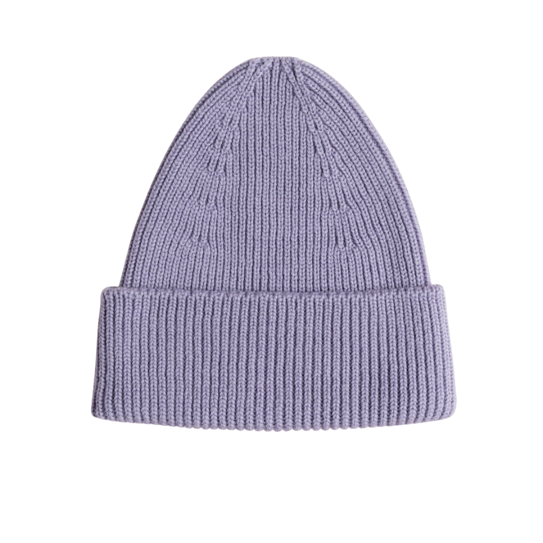 Hvid beanie Fonzie adult - Lilac