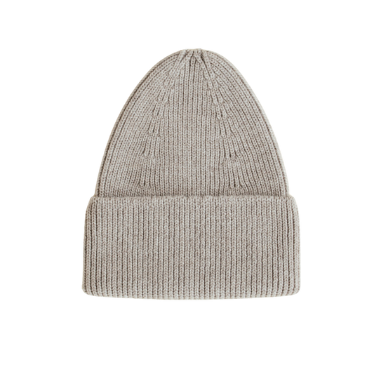 Hvid beanie Fonzie adult - Pebble