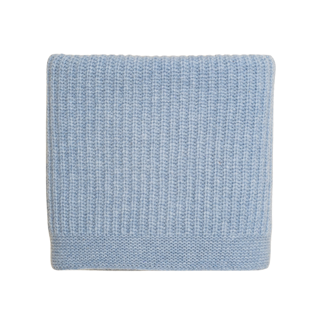 Hvid deken Kiki - Frost Blue