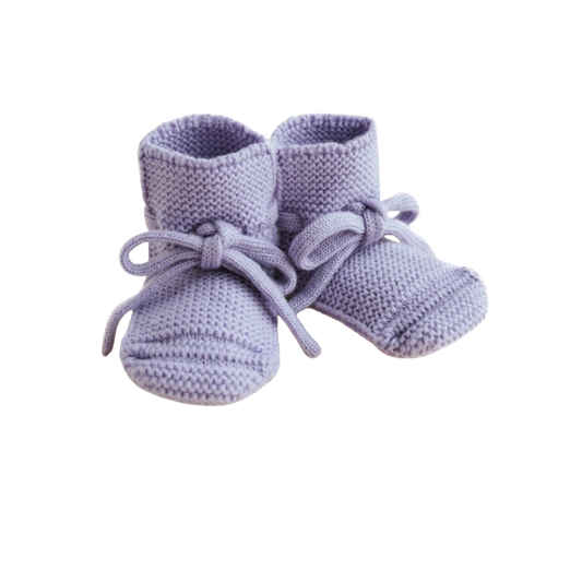 Hvid Hausschuhe - Flieder