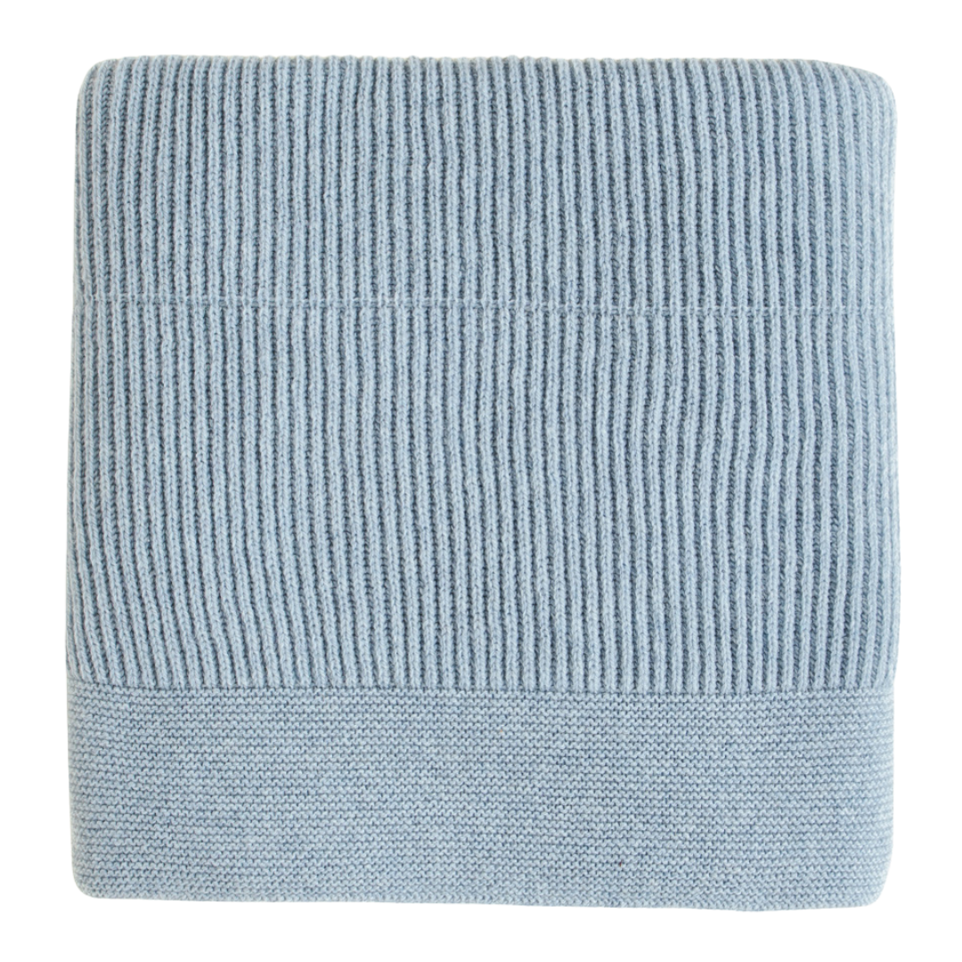 Hvid deken Gaston - Frost Blue