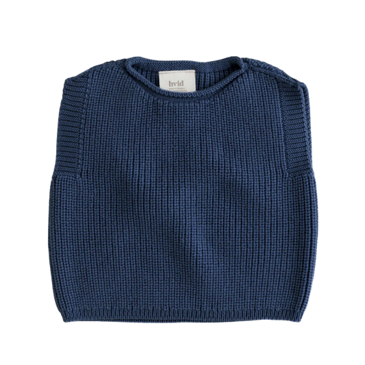 Hvid Weste Harvey Baby - Hellblau