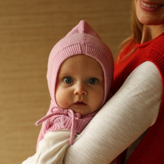 Hvid Mütze Neugeborene - Sand