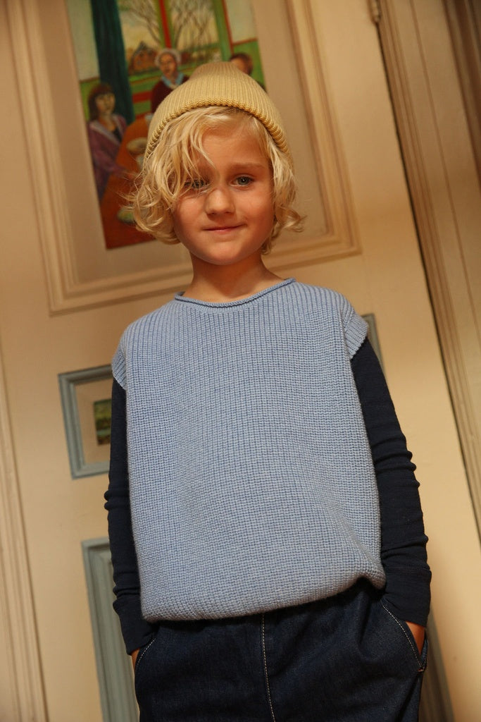 Hvid Harvey Kinder - Hellblau