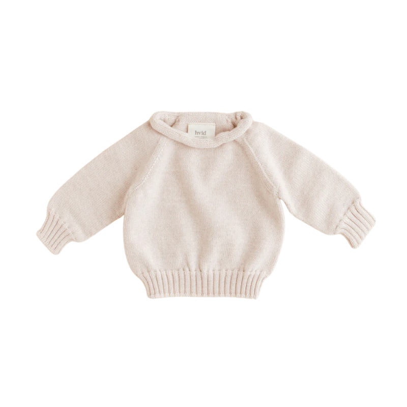 Hvid-Pullover Georgette - Creme