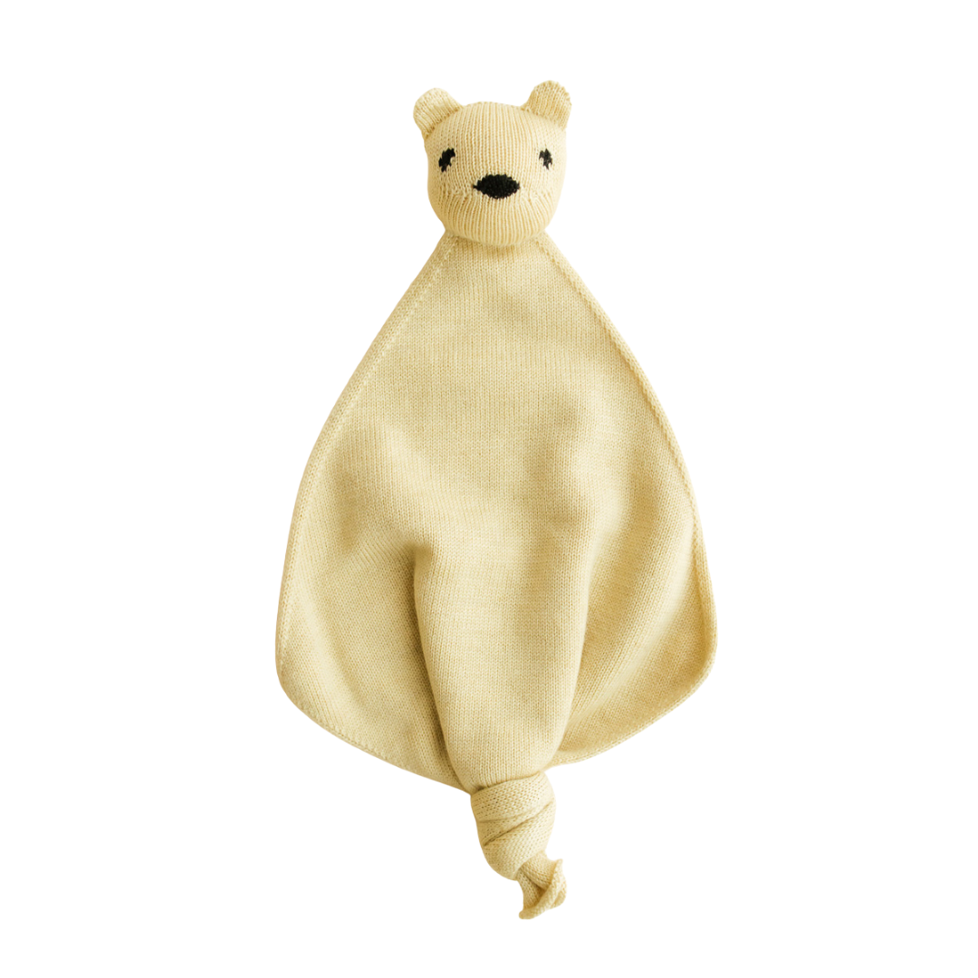 Hvid Teddy Tokki – Hellgelb