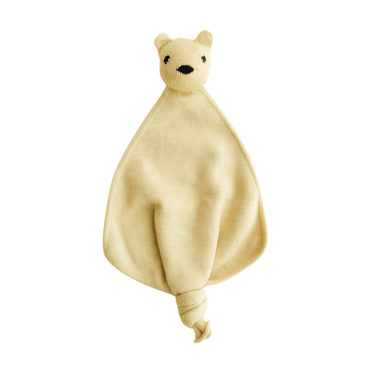 Hvid Teddy Tokki – Hellgelb