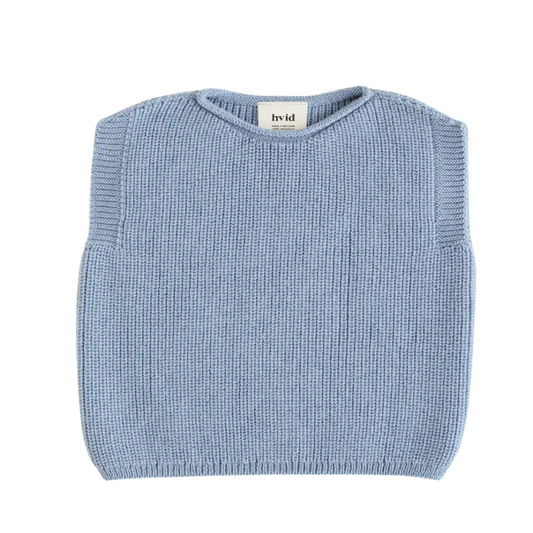 Hvid Weste Harvey Baby - Hellblau