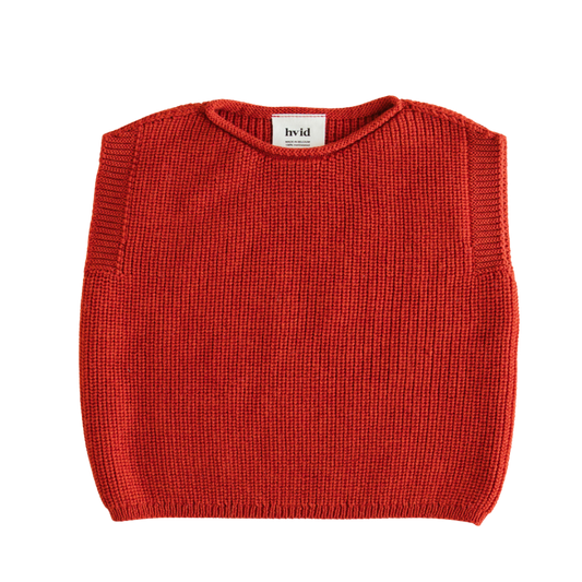 White waistcoat Harvey baby - Red